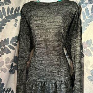 Banana Republic Charcoal Long Sleeve Blouse